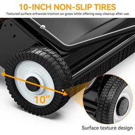 YINTATECH dumping rope allows debris release from tractor seat