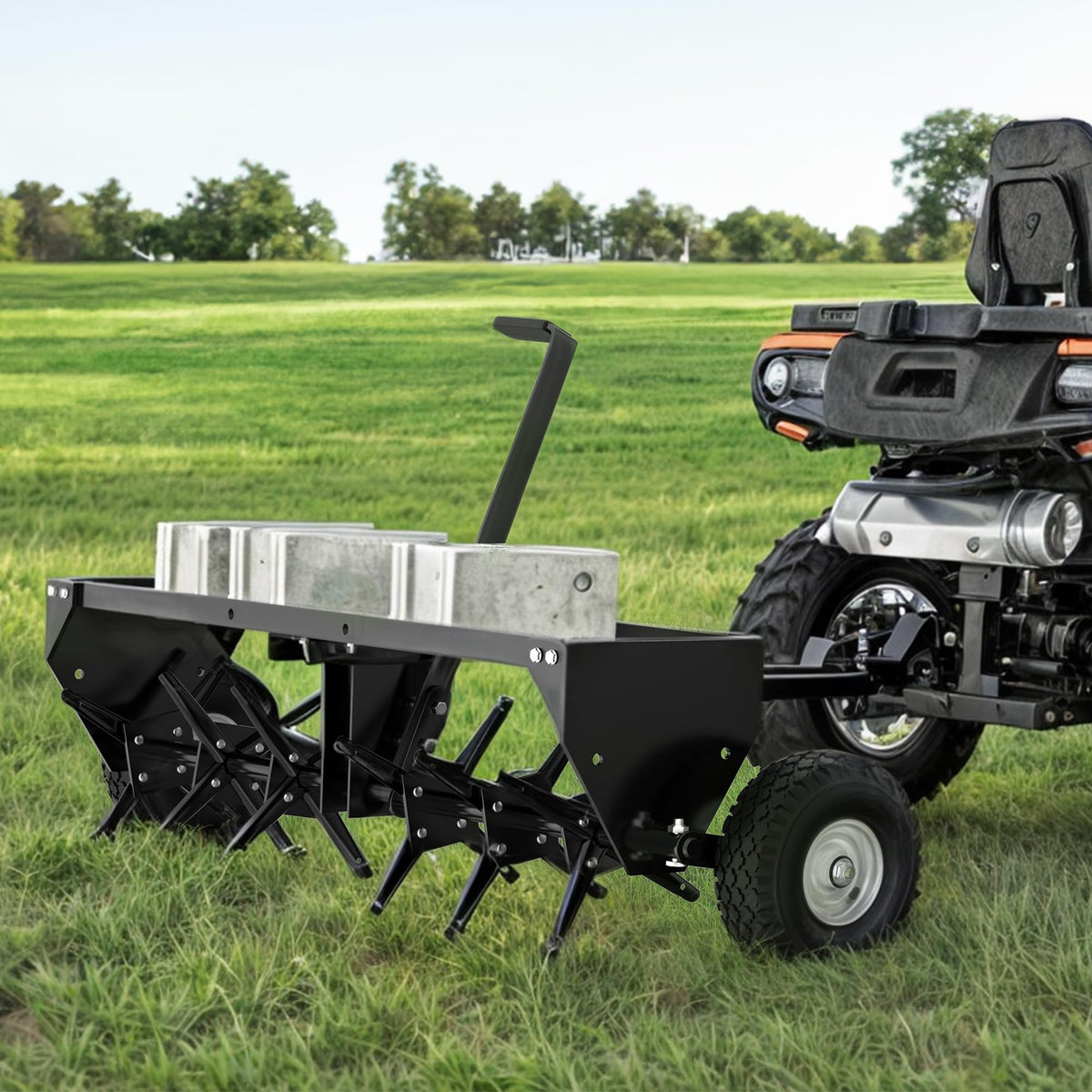 YINTATECH eight steel spike disks create deep soil channels for roots.