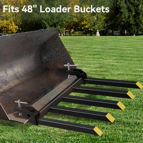 YINTATECH heavy-duty forks with 2,500 lb capacity for robust handling