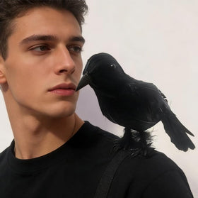 Yinxiang Jie outdoor-friendly crow prop ideal for indoor displays and yard setups.