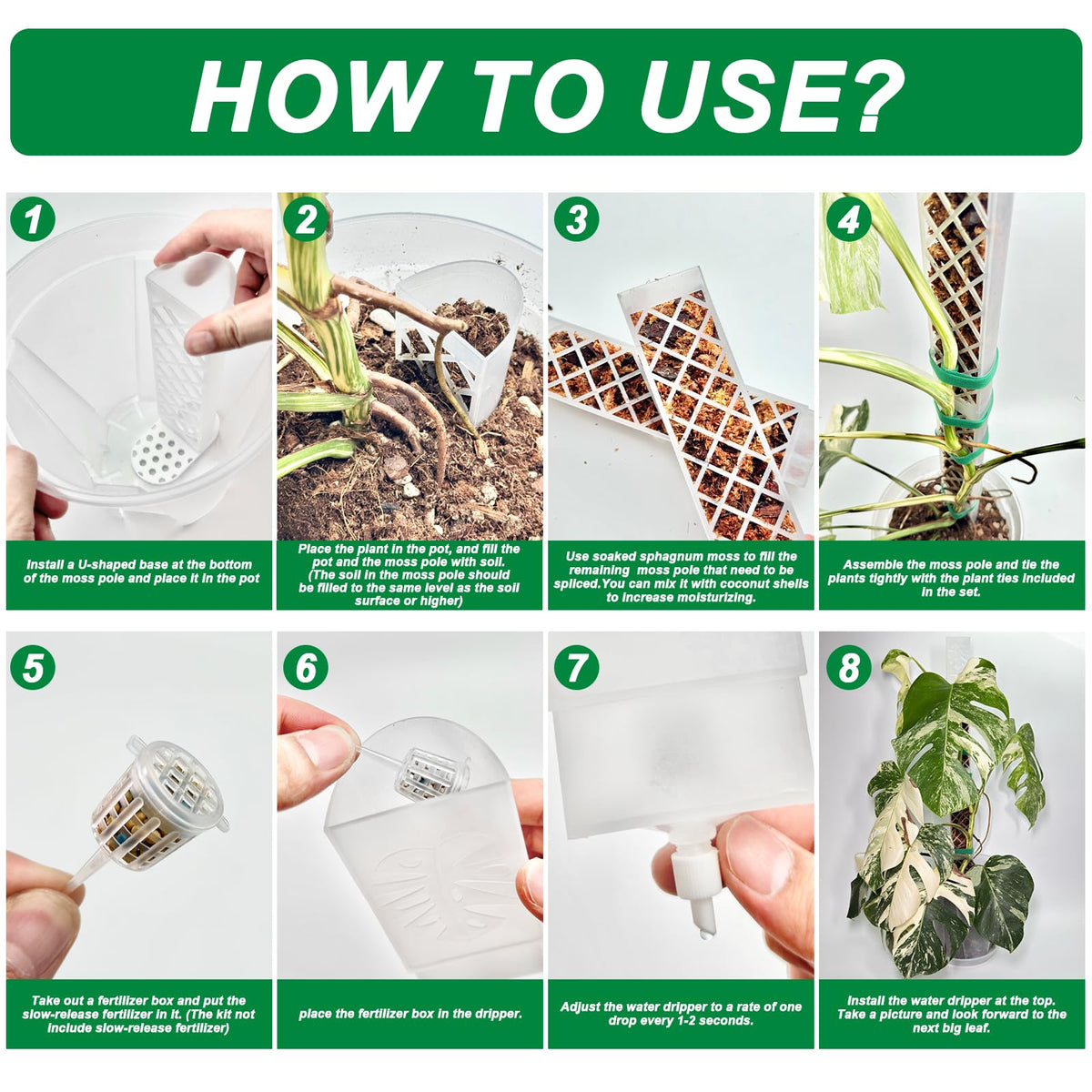 Yioviru anti-tip U-shaped base stabilizes tall climbing plants in pots.