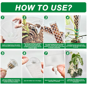 Yioviru anti-tip U-shaped base stabilizes tall climbing plants in pots.