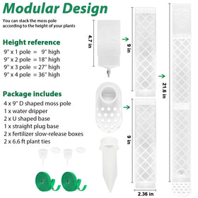 Yioviru water dripper maintains moss moisture without mess for indoor plants.