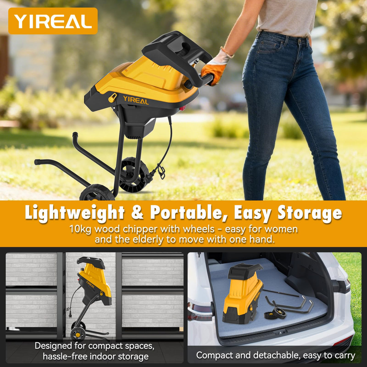 Yireal produces fine 1.5 mm mulch for faster composting