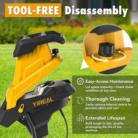 Yireal safety lock hopper prevents accidental starts for safer operation