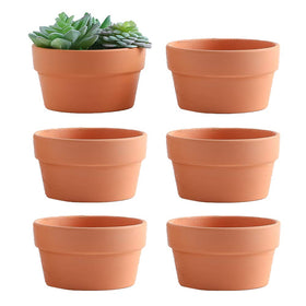 Yishang 6-inch terracotta pot with drainage for healthier herbs.