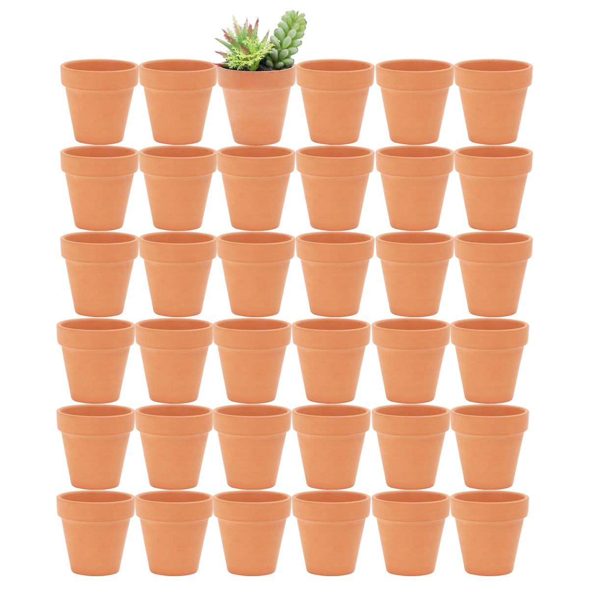 Yishang terracotta pot with drainage holes for seedlings and succulents.