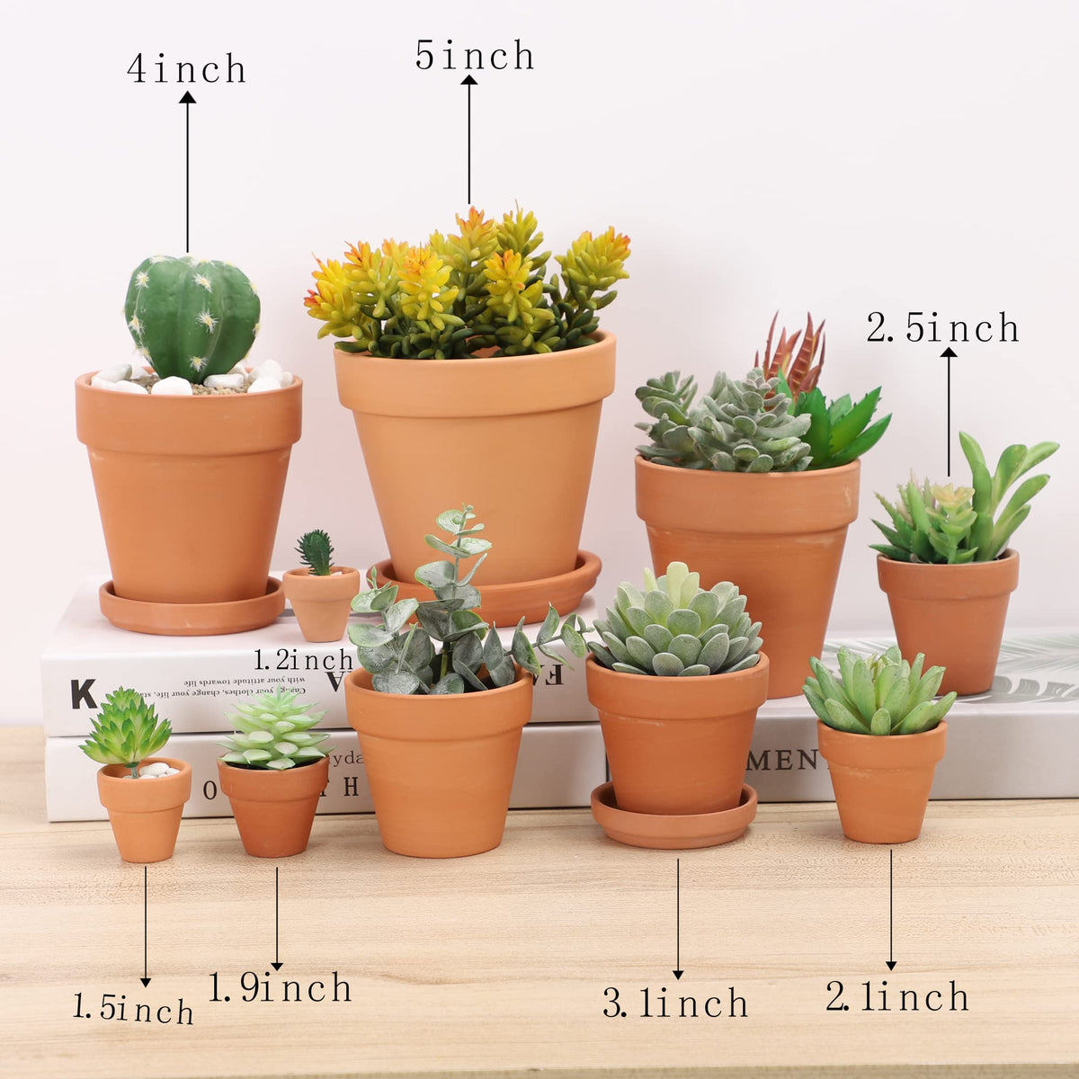 Yishang terracotta pot on balcony with a leafy plant display.
