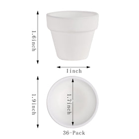 Yishang white terracotta pot with drainage hole supports proper drainage.