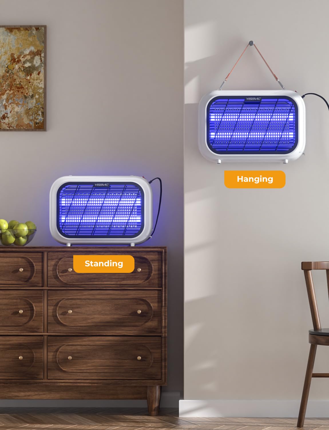 YISSVIC 20W collection tray makes cleaning quick and simple
