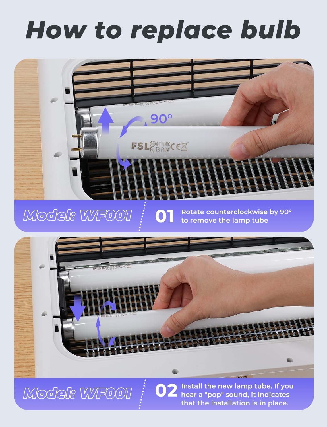 360-degree diffusion from YISSVIC 365nm bulb for even light spread.