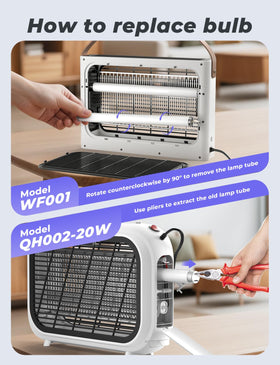 YISSVIC bug zapper replacement T8-10W ready for quick swap.