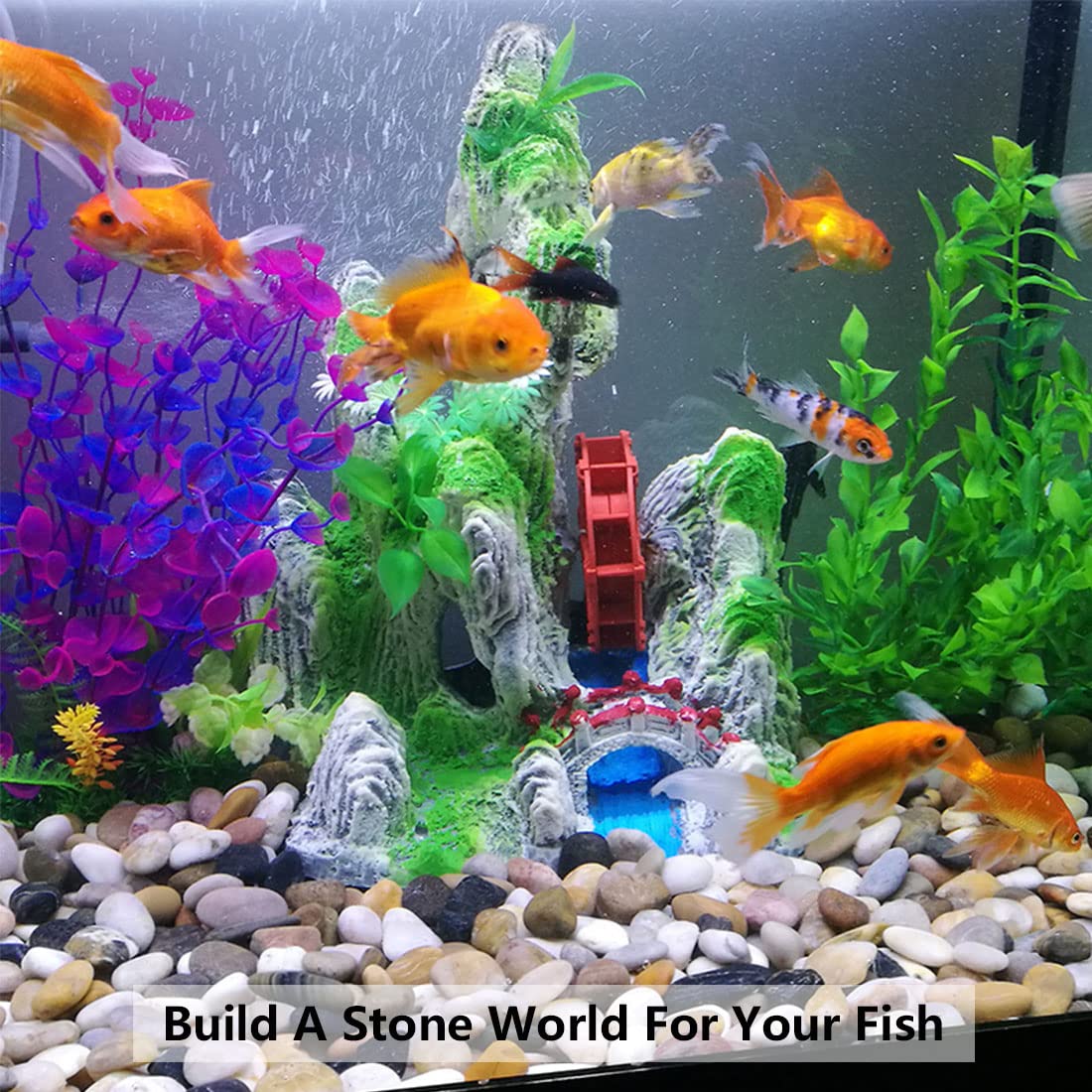 YISZM smooth pebbles maintain color and durability for long-lasting décor.
