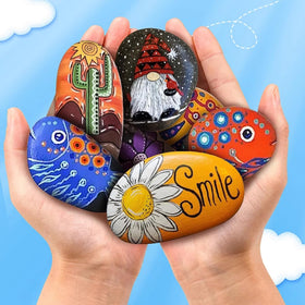 YISZM art stone pack 20pcs for classrooms and group crafting.