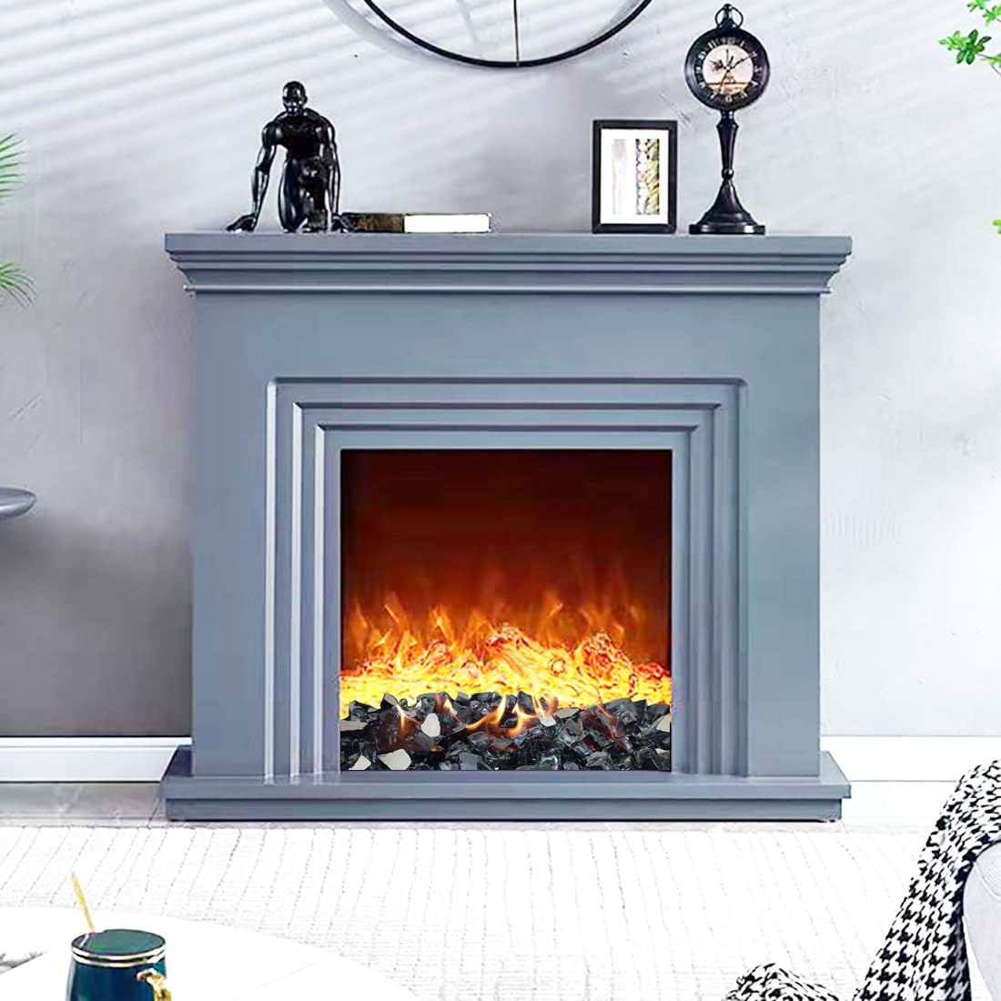 YISZM fire glass for aquariums and art projects with safe design