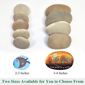 YISZM painting stones 2-3 inches for kids crafts and mini masterpieces