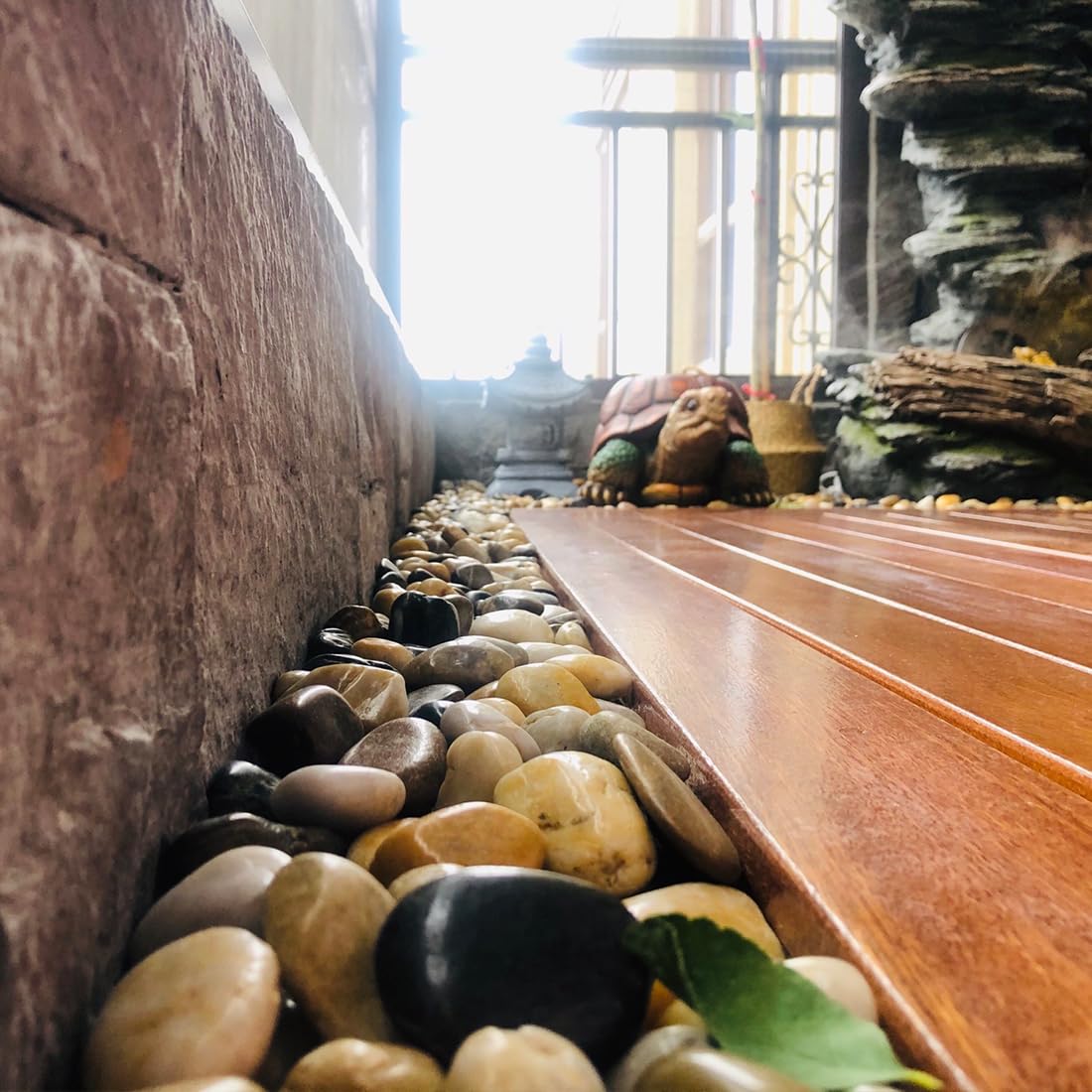 YISZM river rocks for fish tanks, non-toxic and durable