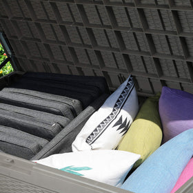 YITAHOME 100 Gallon deck box outdoor setup for tools and cushions