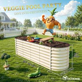 YITAHOME 239-gallon soil capacity enables lush planting possibilities.