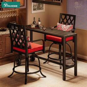 YITAHOME crossbar legs emphasize stability for everyday outdoor dining.