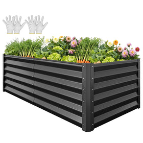 YITAHOME 6x3x3ft raised bed overview showing spacious growing area for vegetables.