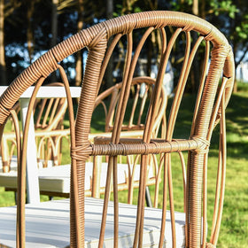 YITAHOME all-weather wicker chair durable for patios and porches.