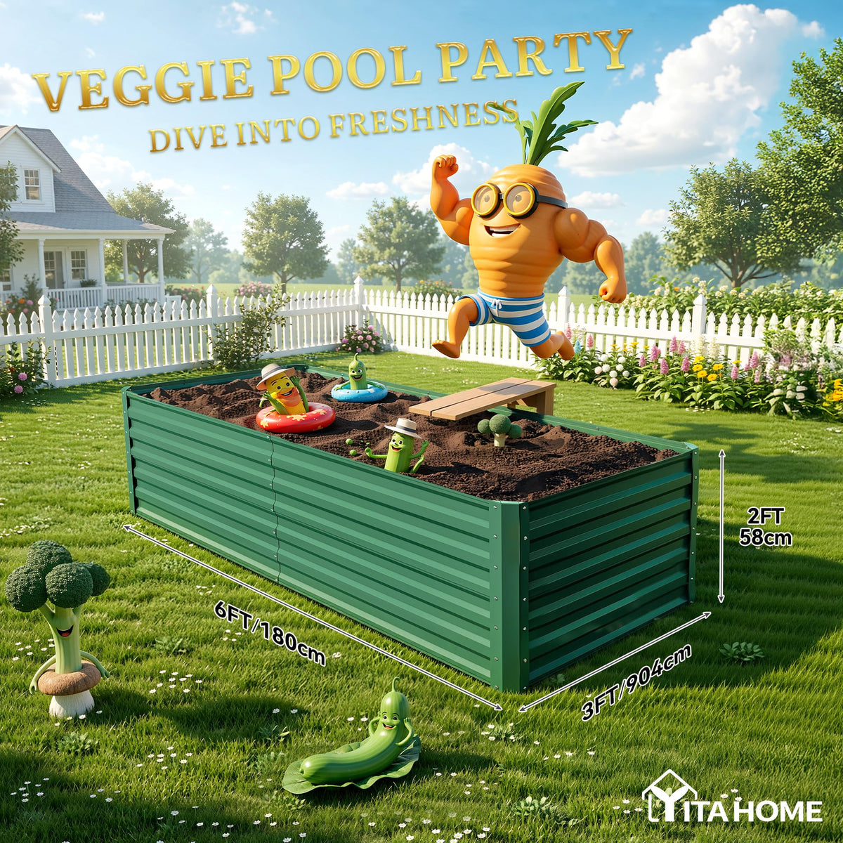 YITAHOME simple setup guide enables quick 15–30 minute assembly.