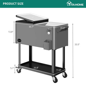 YITAHOME bottom shelf offers extra storage space