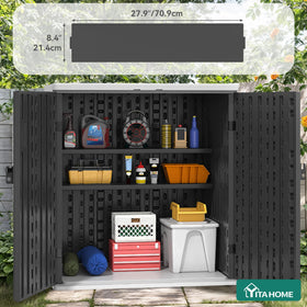 YITAHOME built-in shelves interior with two shelves