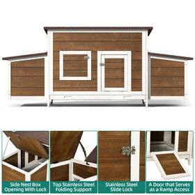 YITAHOME robust wooden coop suitable for outdoor use.
