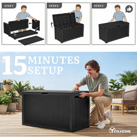 YITAHOME versatile storage reduces patio clutter and enhances organization