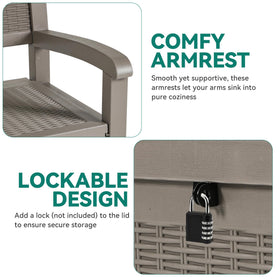 YITAHOME deck bench seating for two or three, sturdy and comfortable