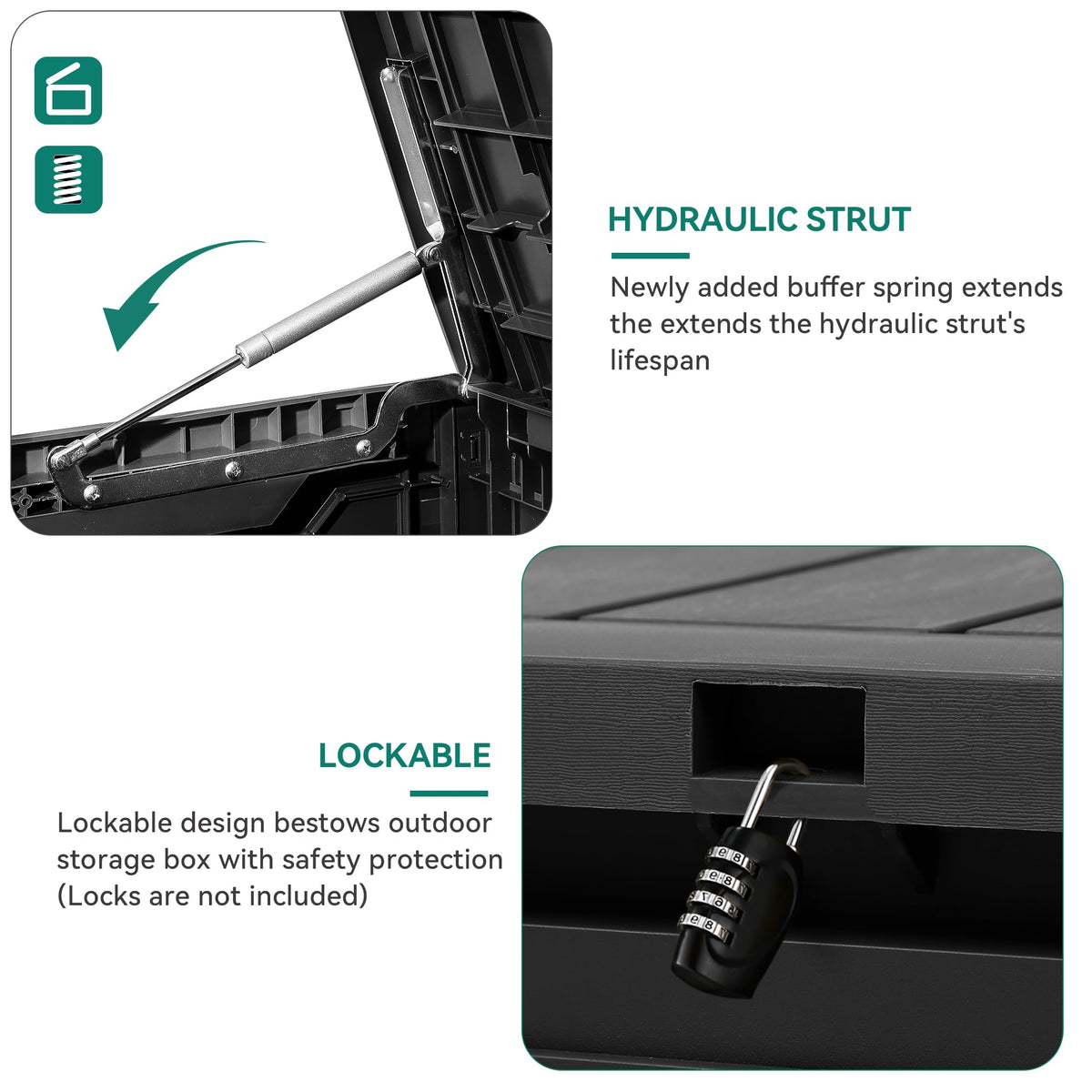 YITAHOME dual handles offer easy transport and maneuverability.
