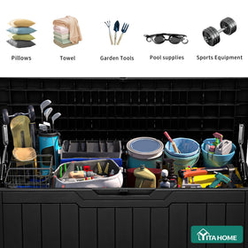 YITAHOME hydraulic struts provide smooth opening and safe lid operation.