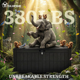 YITAHOME deck box interior offers large capacity for tools and cushions
