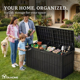 YITAHOME lockable latch provides secure access for outdoor storage