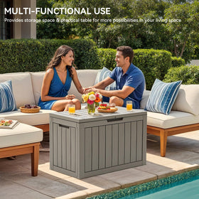 YITAHOME deck box with optional lock for security