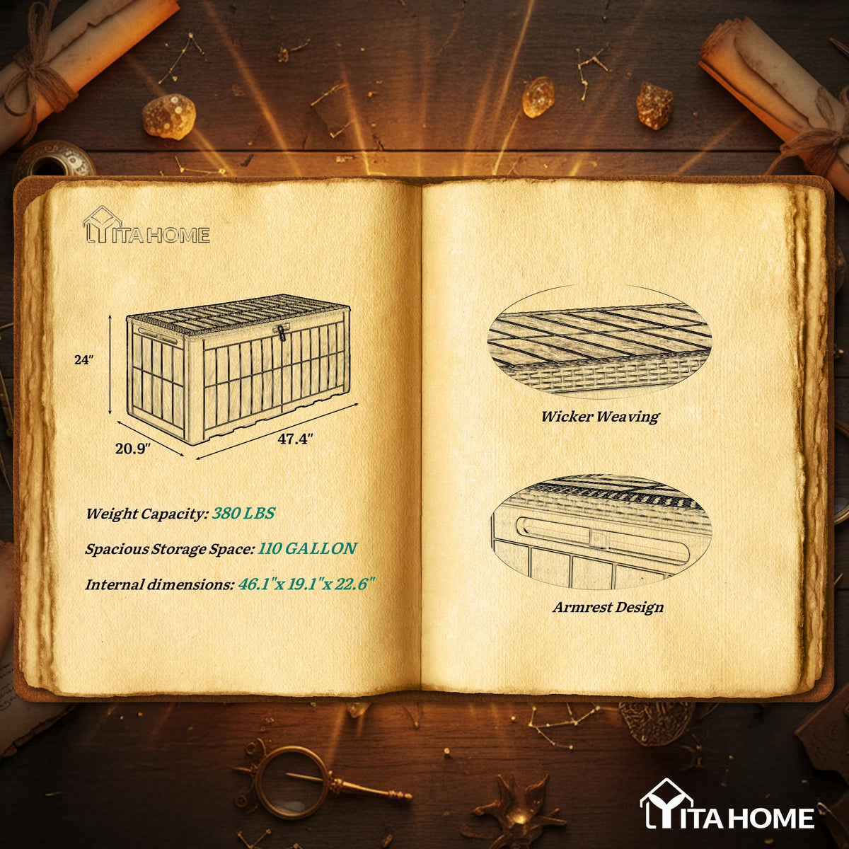 YITAHOME patented design ensures stable, simple assembly