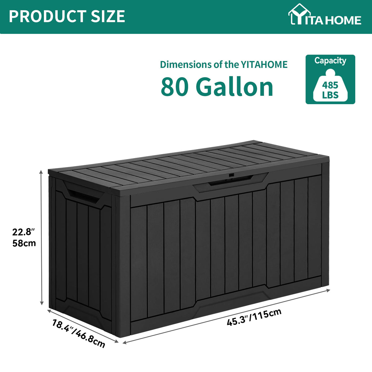 YITAHOME seat-bench design supports casual seating with up to 485 pounds.