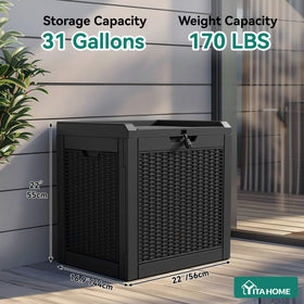 YITAHOME dual-side handles simplify moving the box.