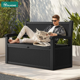 YITAHOME quick-assembly outdoor bench in about 30 minutes for fast setup.