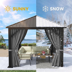 YITAHOME spacious 10x10 area fits 2-4 guests for gatherings