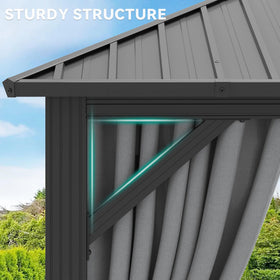 YITAHOME gazebo arrives in two packages with assembly guidance