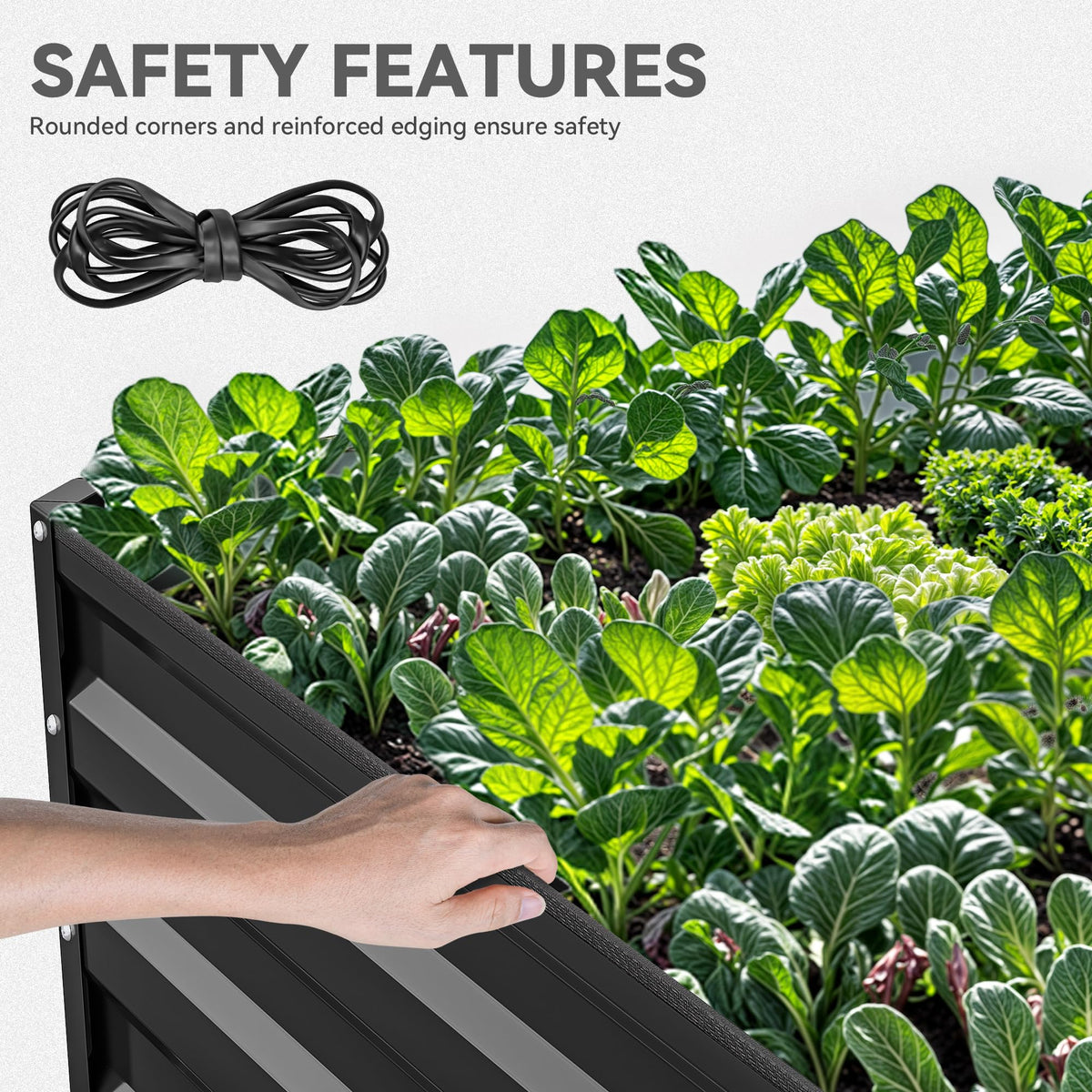YITAHOME ground stakes stabilize the bed on soil
