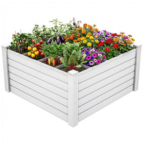 YITAHOME raised garden bed assembly view showing easy slot installation