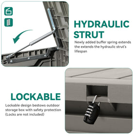 YITAHOME hydraulic struts provide smooth and safe lid operation.