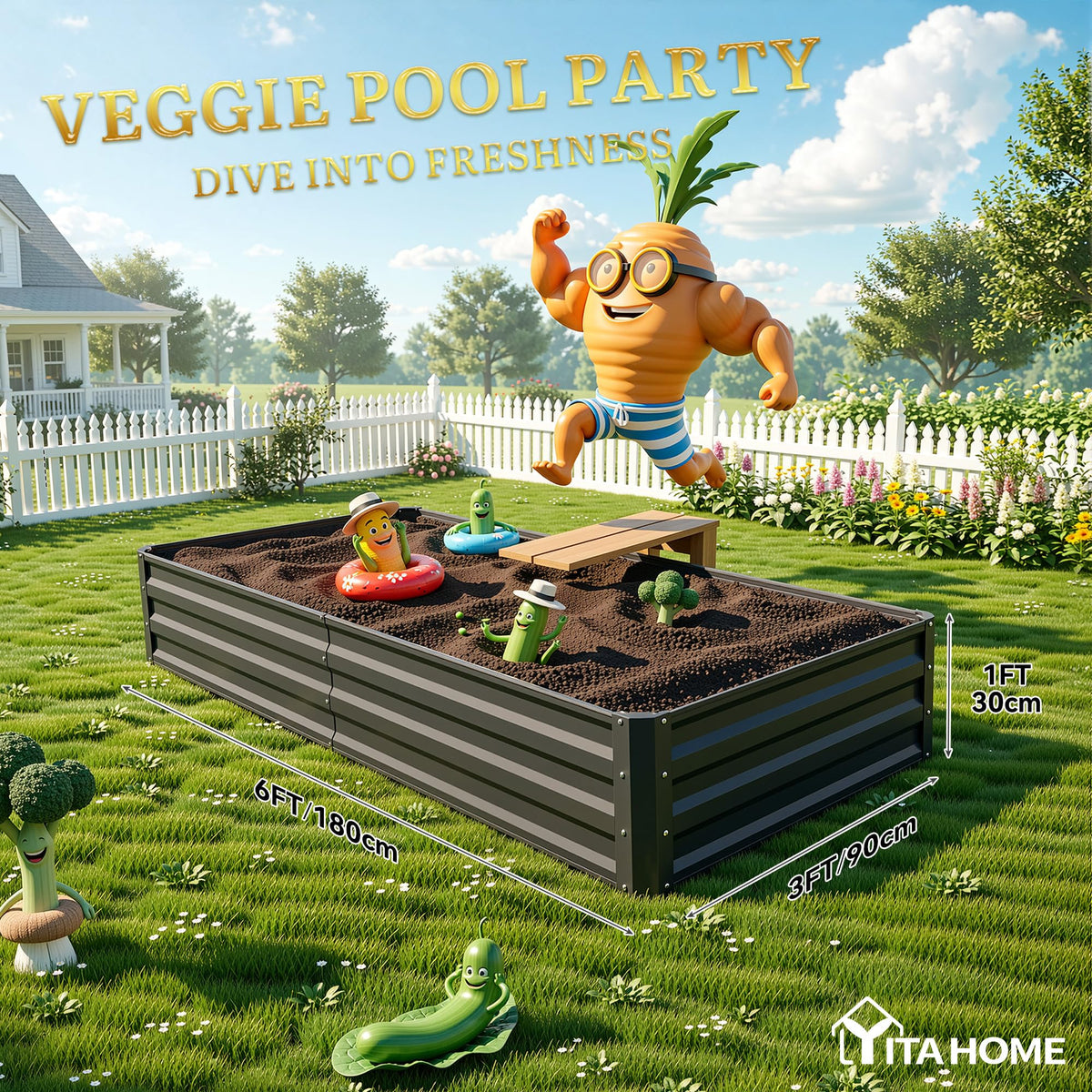 YITAHOME instruction guide and packaging for easy assembly