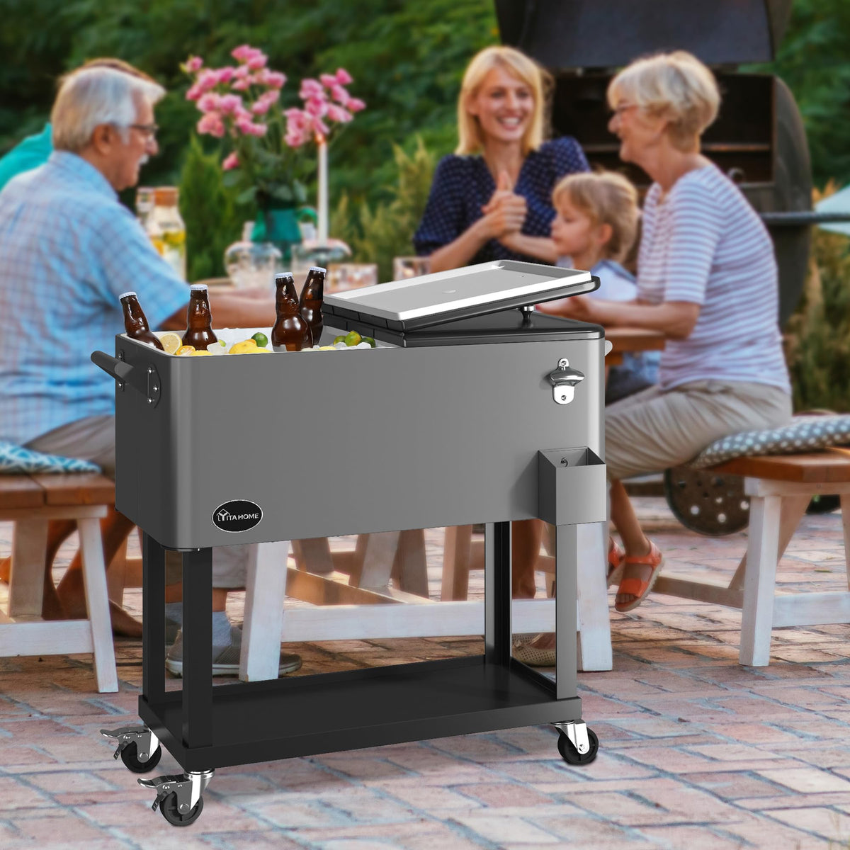 YITAHOME lid handles on both sides for easy access from either side