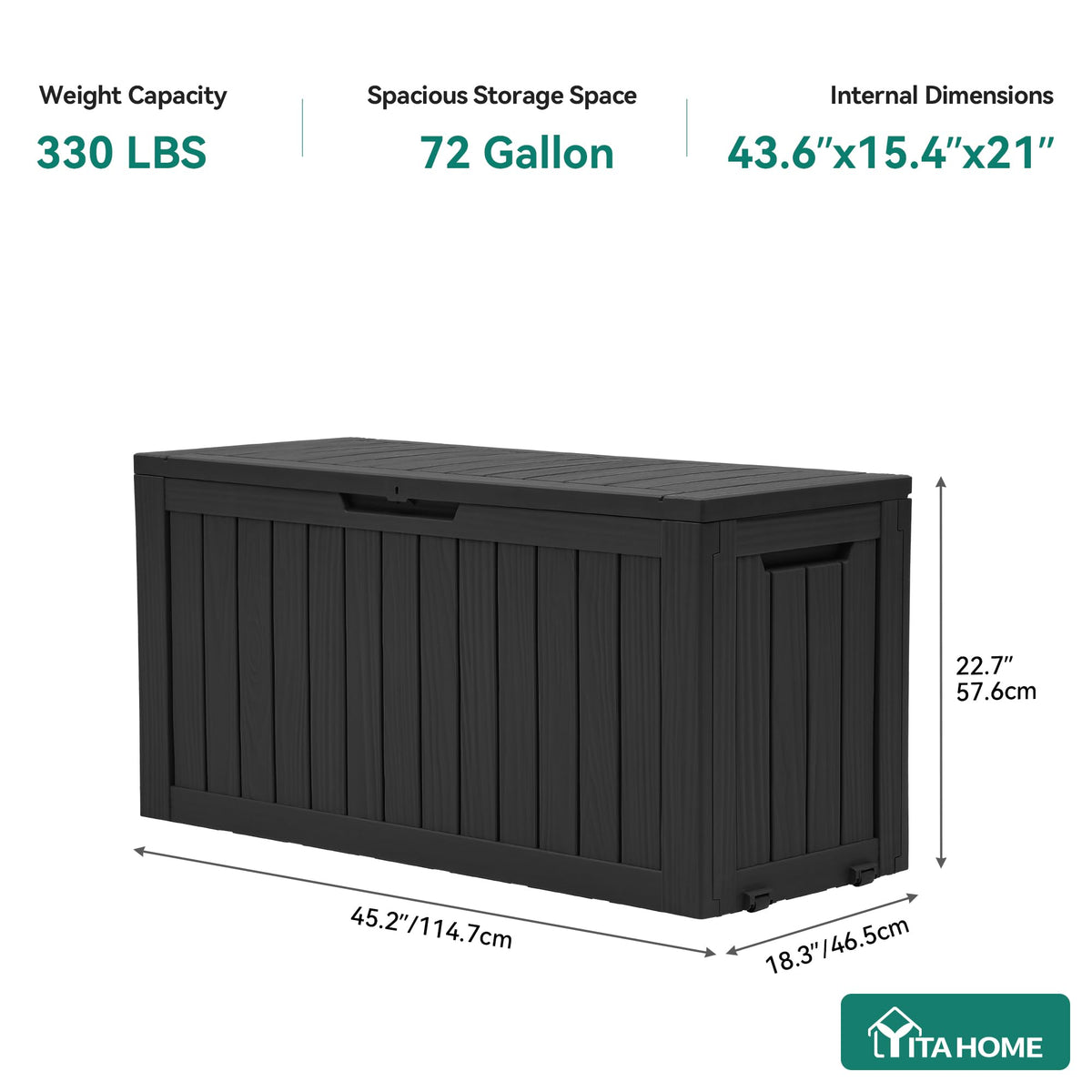 YITAHOME lid seal helps resist water entry during rain and moisture.