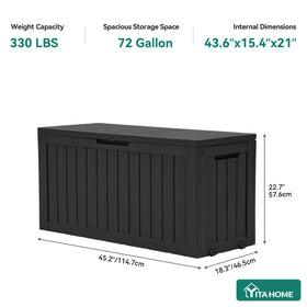 YITAHOME lid seal helps resist water entry during rain and moisture.